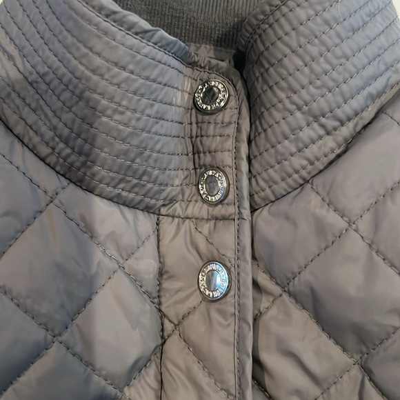Lauren Ralph Lauren Women's Jacket Petite XS Quilted Puffer Winter Coat Grey EUC - Picture 4 of 6